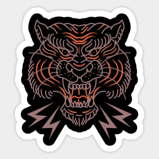 hungry tiger Sticker